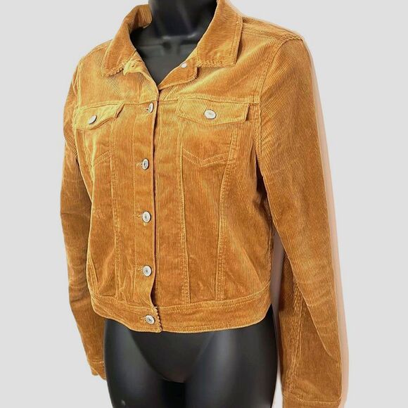 Love Tree Brown Corduroy Jacket Size Medium Juniors - Picture 2 of 9